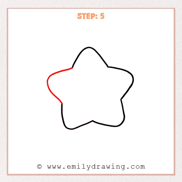 how to draw a cartoon stars - Step 5